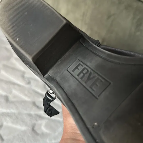 Frye black leather ankle boots size 8.5