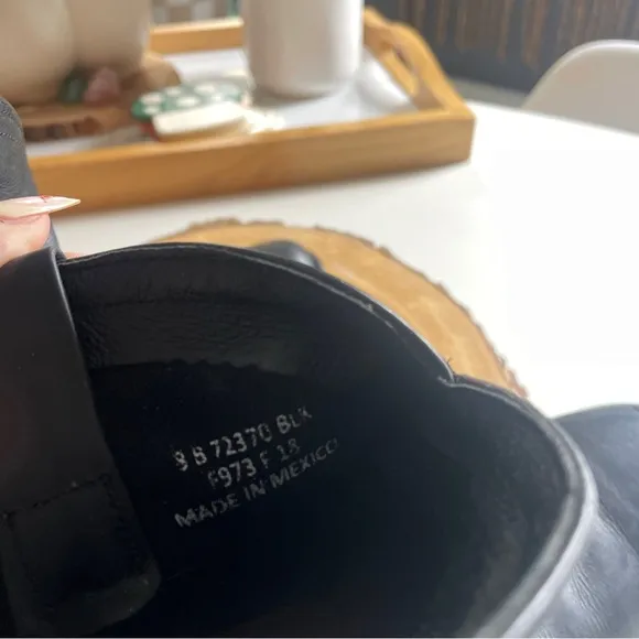 Frye Black Leather Ankle Harness Boots | Size 8