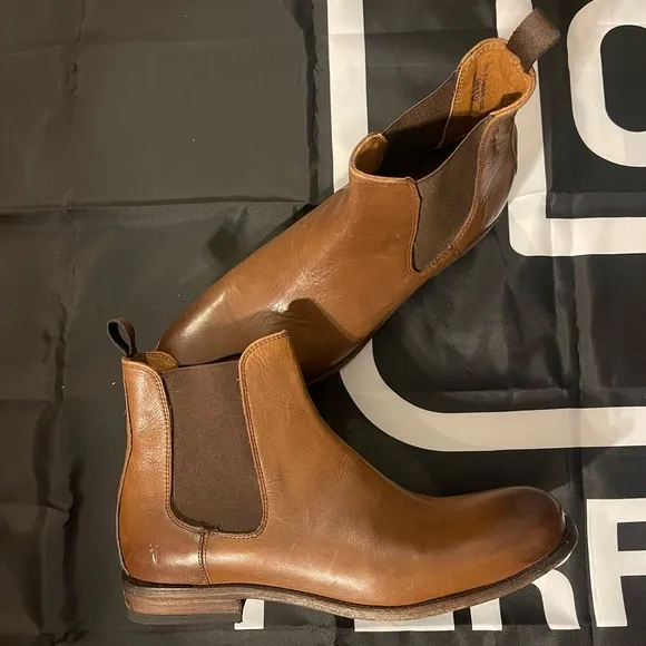 FRYE Brown Chelsea boots