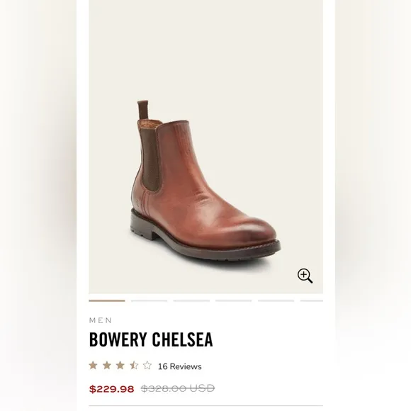 FRYE Brown Chelsea boots