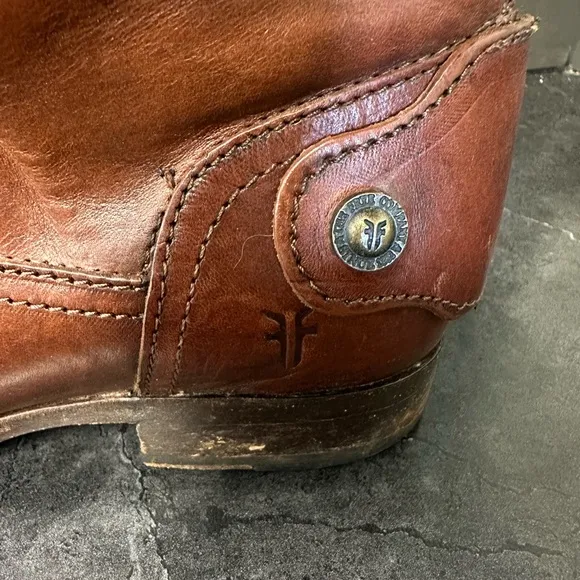 FRYE Brown Leather Riding Boots