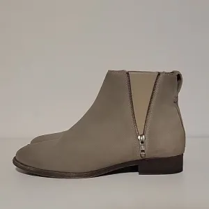 Frye Carly Zip Suede Ankle Boots