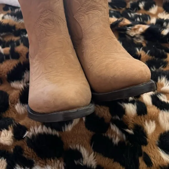 Frye cowboy mini boots
