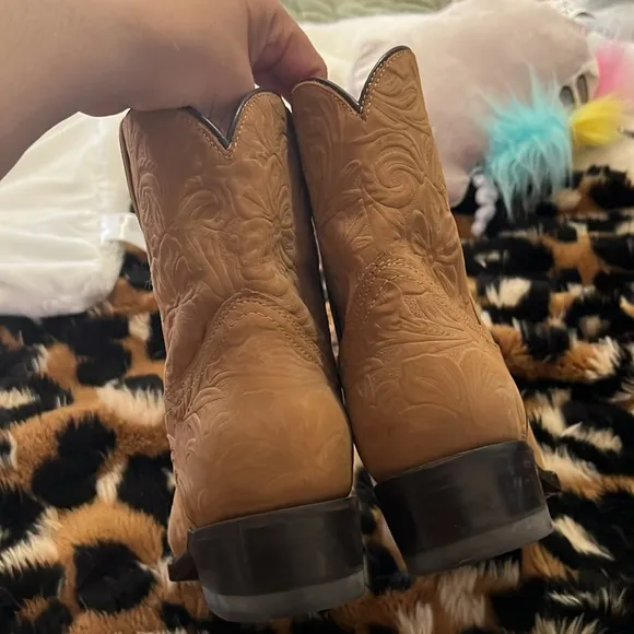 Frye cowboy mini boots