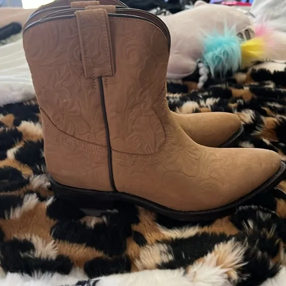 Frye cowboy mini boots