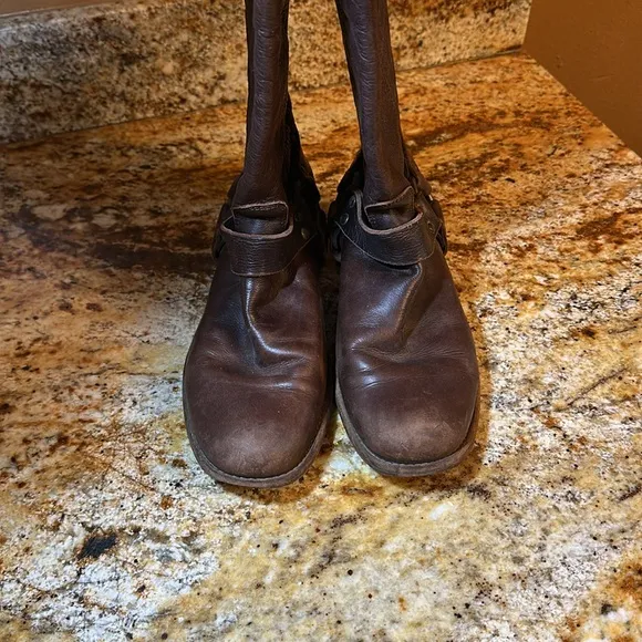 Frye Dark Brown Leather Boots