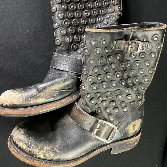 Frye distressed Motorcycle Boots
