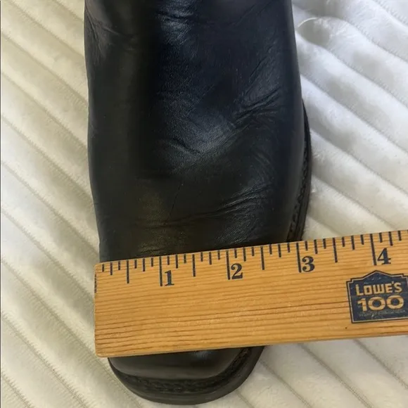 Frye leather upper Black  Boots motorcycle western cowboy Sz 91/2 M   U.S.A