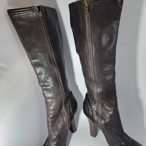 Frye Matilda Button Boots Victorian 4&quot; Heel Bohemian Steam Punk Sexy Size 9