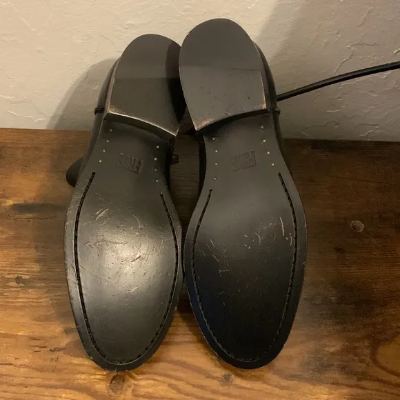 Frye Melissa Shootie ankle boots in black leather Size 5.5