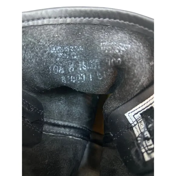 Frye Men’s Black Leather Motorcycle Harness Boots 10.5
