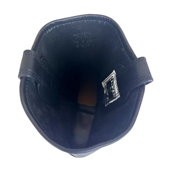 Frye Men’s Black Leather Motorcycle Harness Boots 10.5