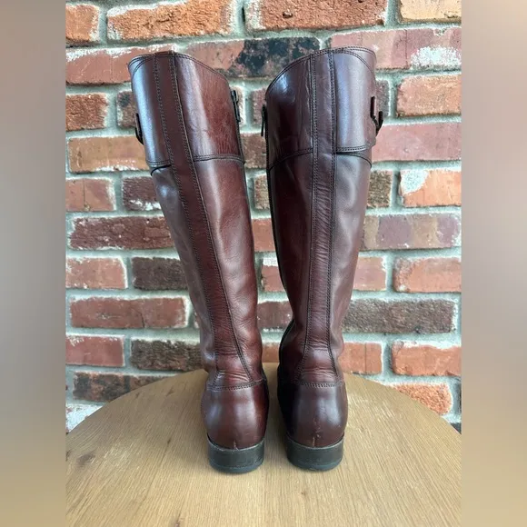 Frye Molly Button Tall Equestrian Riding Boots