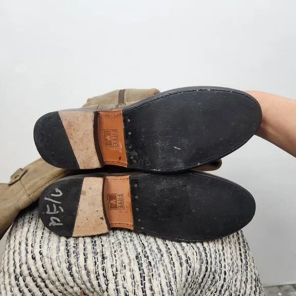 Frye Shirly Over The Knees Boots Suede Leather Womens Size 6