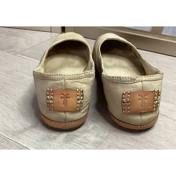 FRYE Tegan Ballet Flats shoes slip on loafers tan  leather 7 M