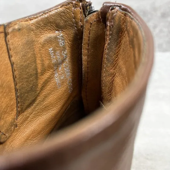 Frye Tyler Engineer Leather Ankle Boots - Women's Size 7.5