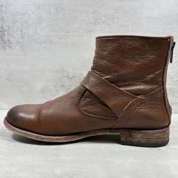 Frye Tyler Engineer Leather Ankle Boots - Women's Size 7.5