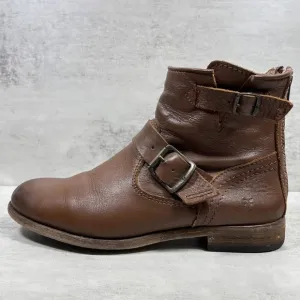 Frye Tyler Engineer Leather Ankle Boots - Women's Size 7.5