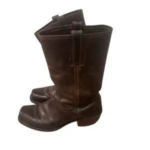 Frye USA Cavalry Mens Brown Leather Pull On Western Boots US 9.5 UK 8.5 EU 42.5