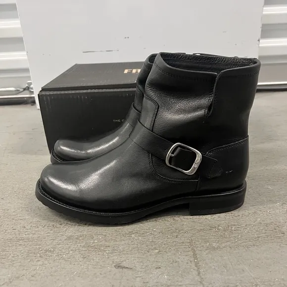 Frye Veronica Short Women's Size 10 B Black Motorcycle Riding Boots Equestrian