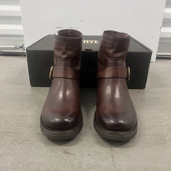 Frye Veronica Short Women's Size 6 Tan Motorcycle Riding Boots Equestrian