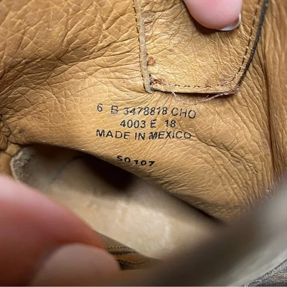 Frye Vicky Engineer Buckle Brown Leather Boot 6B