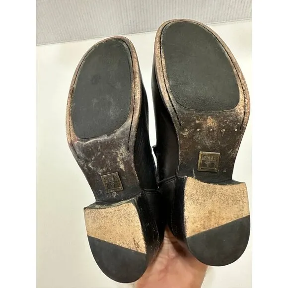 FRYE Women's Lynn Strap Short Boots Black US Size 9.0