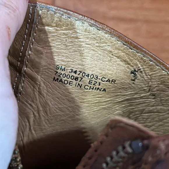 Frye Women's Reed Shootie Ankle Boot Caramel size 9