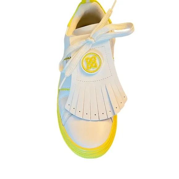 G/FORE Women's Contrast Accent Kiltie Durf Golf Shoes in White Size 8.5 ($225)