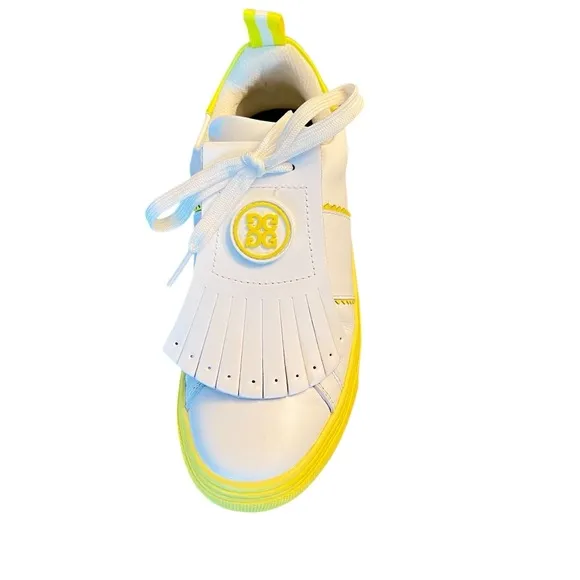 G/FORE Women's Contrast Accent Kiltie Durf Golf Shoes in White Size 8.5 ($225)