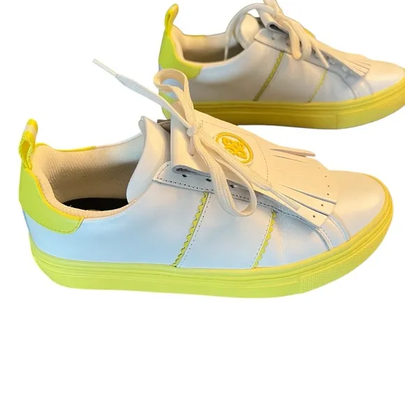 G/FORE Women's Contrast Accent Kiltie Durf Golf Shoes in White Size 8.5 ($225)