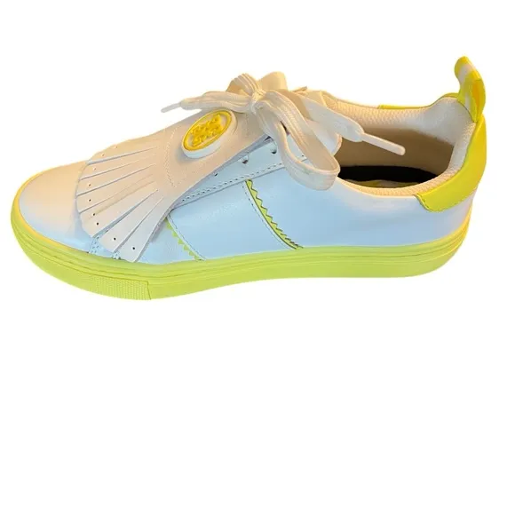G/FORE Women's Contrast Accent Kiltie Durf Golf Shoes in White Size 8.5 ($225)