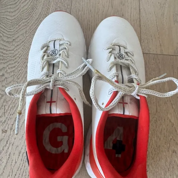 G/FORE Womens Contrast Accent MG4  Golf Shoes - Poppy Size 10.5