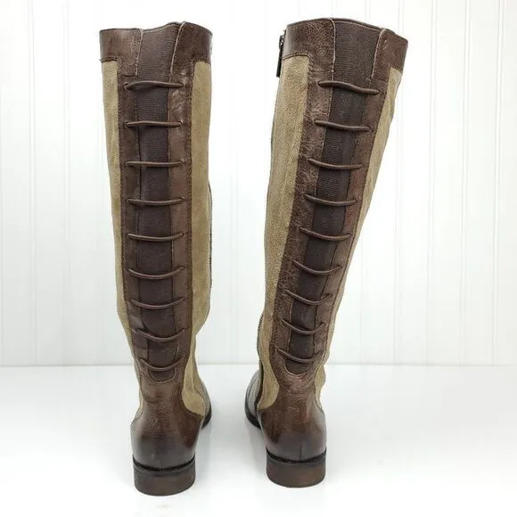 Giani Bernini Caitlyn Truffle Leather Suede Tall Boots