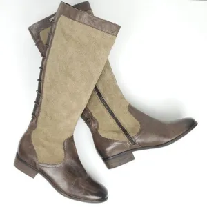 Giani Bernini Caitlyn Truffle Leather Suede Tall Boots