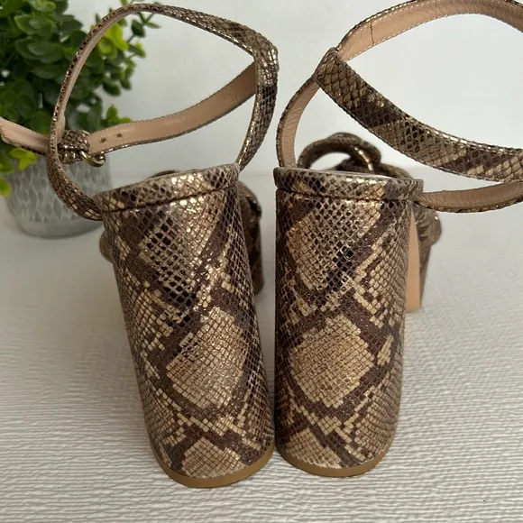GIANVITO ROSSIZandra - Suede sandals with python print