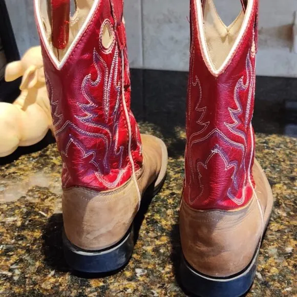 Girls Cowgirl Boots, Size 10