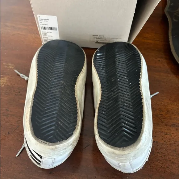 Golden Goose White and Black Sneakers