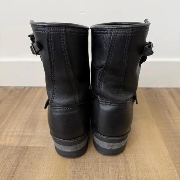 Goodyear Welted Nana Industrial Black Motorcycle Boots Men's Size 8M (see below)