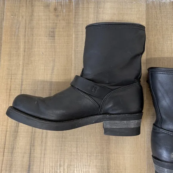 Goodyear Welted Nana Industrial Black Motorcycle Boots Men's Size 8M (see below)