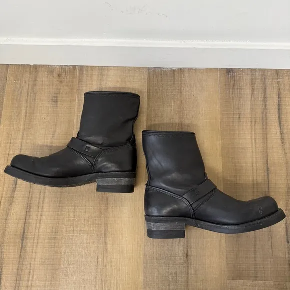 Goodyear Welted Nana Industrial Black Motorcycle Boots Men's Size 8M (see below)
