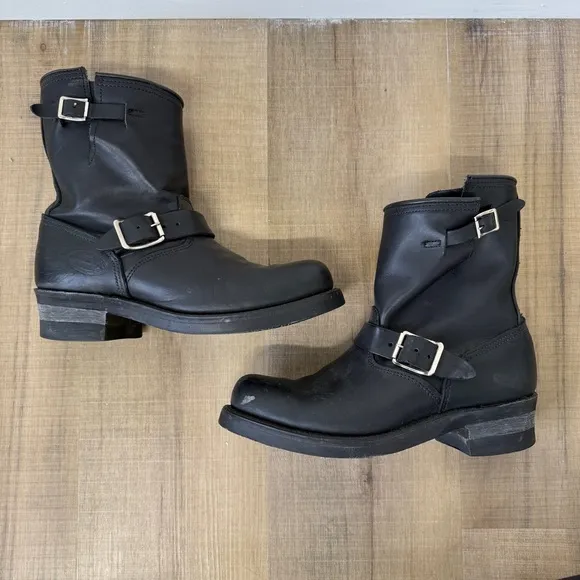 Goodyear Welted Nana Industrial Black Motorcycle Boots Men's Size 8M (see below)