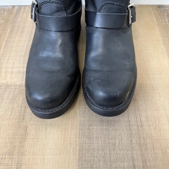 Goodyear Welted Nana Industrial Black Motorcycle Boots Men's Size 8M (see below)