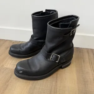 Goodyear Welted Nana Industrial Black Motorcycle Boots Men's Size 8M (see below)