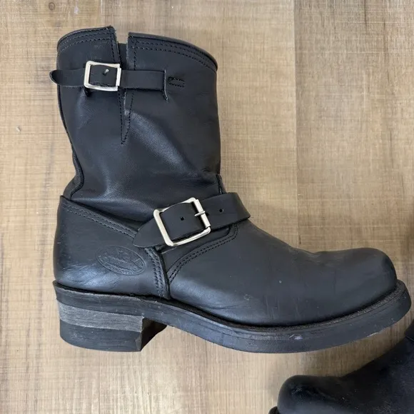 Goodyear Welted Nana Industrial Black Motorcycle Boots Men's Size 8M (see below)