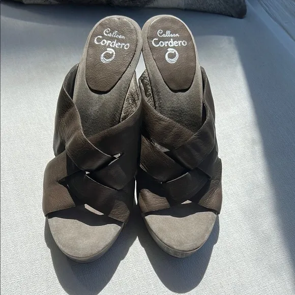 Gorgeously designed by Calleen Cordero, wedge neutral and comfortable sandals