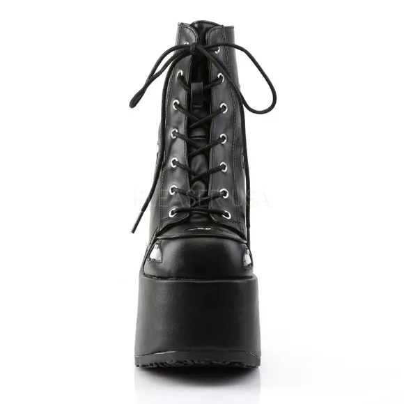 Gothic Platform Bats High Heel Lace Up Ankle Boots