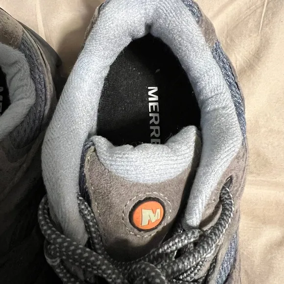 Gray and Blue Hiking Shoes