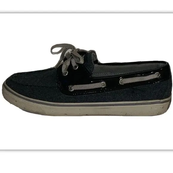 Grey Sperry Bahama topsiders size 7