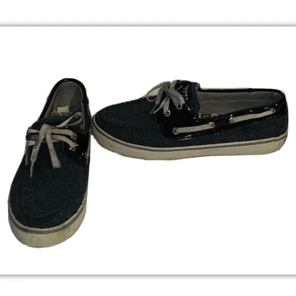 Grey Sperry Bahama topsiders size 7